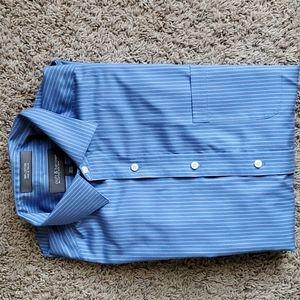 🛍Men's Croft & Barrow dress shirt, EUC, size 34/35
